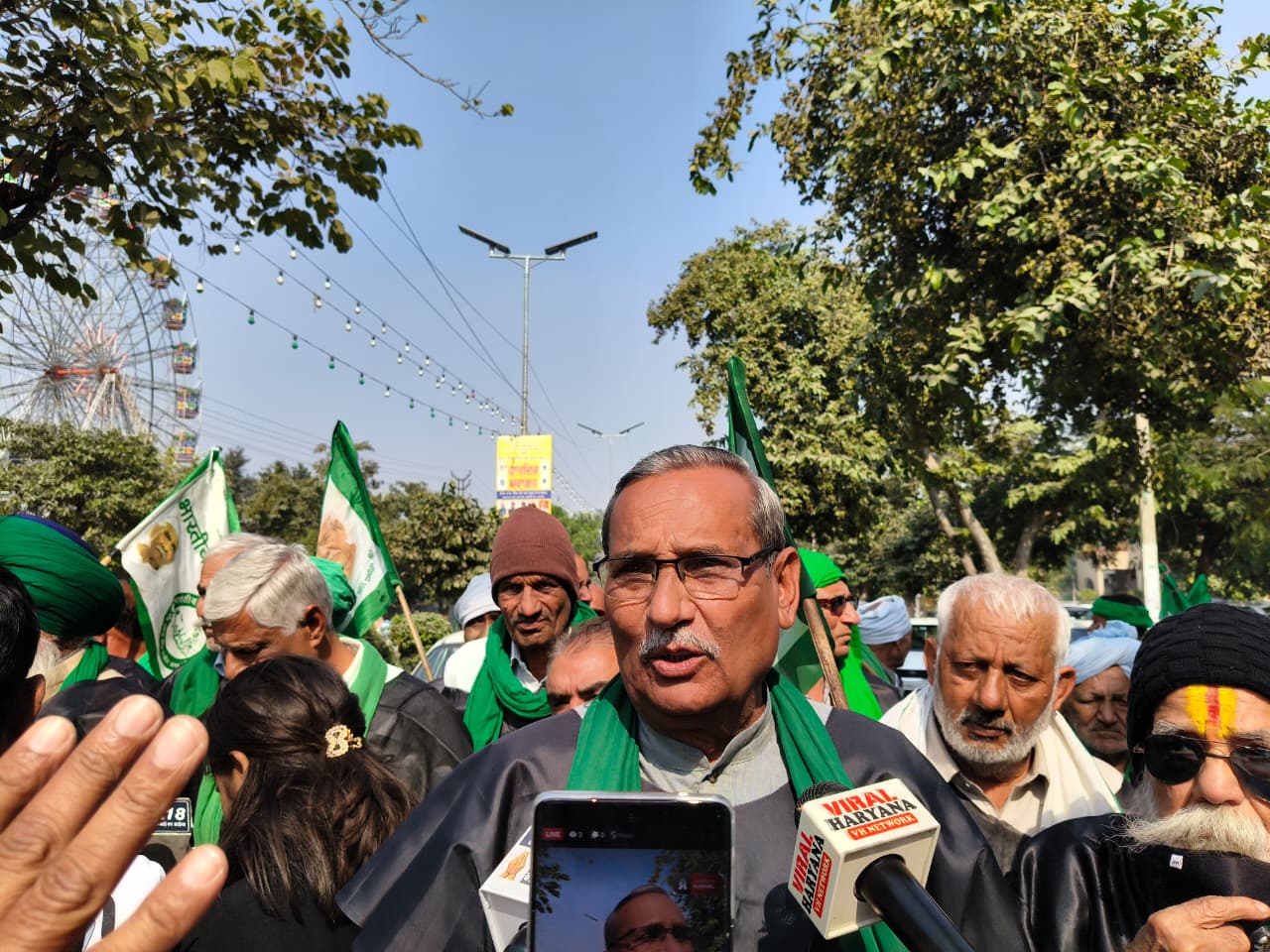 धान घोटाले की ‘काली जांच’ पर भडक़ी भाकियू, काले कपड़े पहन सडक़ों पर उतरे किसान